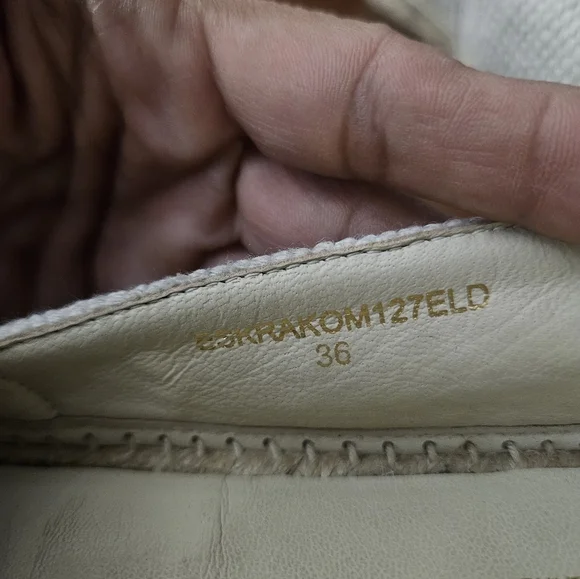 Burberry Tabitha Espadrilles with Black Logo Excellent Used 36 - Picture 9 of 11